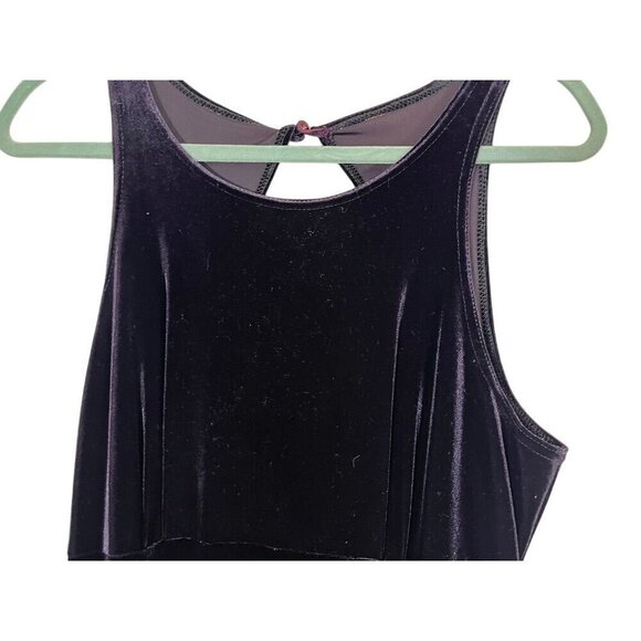 Stevie K Dress L Purple Velour Satin Bow Festival 80s Whimsigoth Fairy Preppy - Picture 9 of 16
